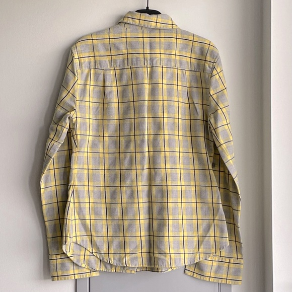 💗 Lark & Wolff Yellow Plaid Shirt - Picture 5 of 9